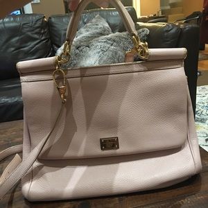 Dolce & Gabbana pink leather Miss Sicily - Large